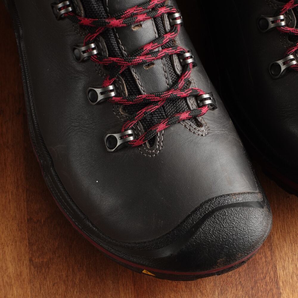 Keen Boots WMS SZ 9 Gray Liberty Ridge Waterproof Leather Hiking Outdoor MiUSA - Picture 4 of 16